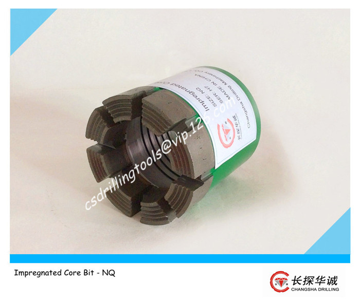NQ Impregnated diamond core bit NQ Impregnated diamond core bit