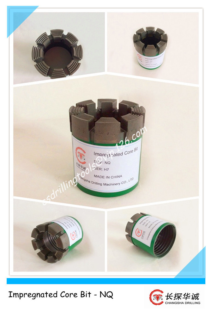 NQ Impregnated diamond core bit NQ Impregnated diamond core bit