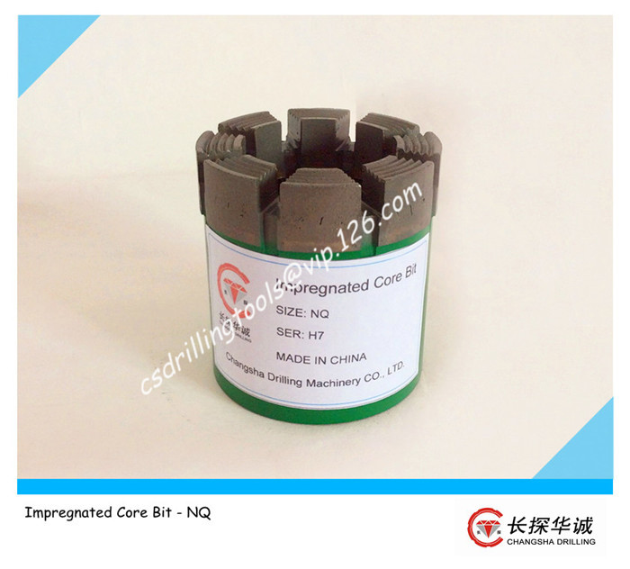 NQ Impregnated diamond core bit NQ Impregnated diamond core bit